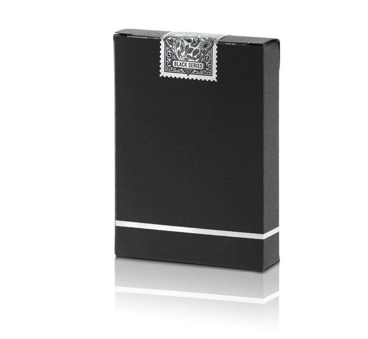 Butterfly Playing Cards Black & Silver Unmarked Playing Cards by Butterfly Playing Cards