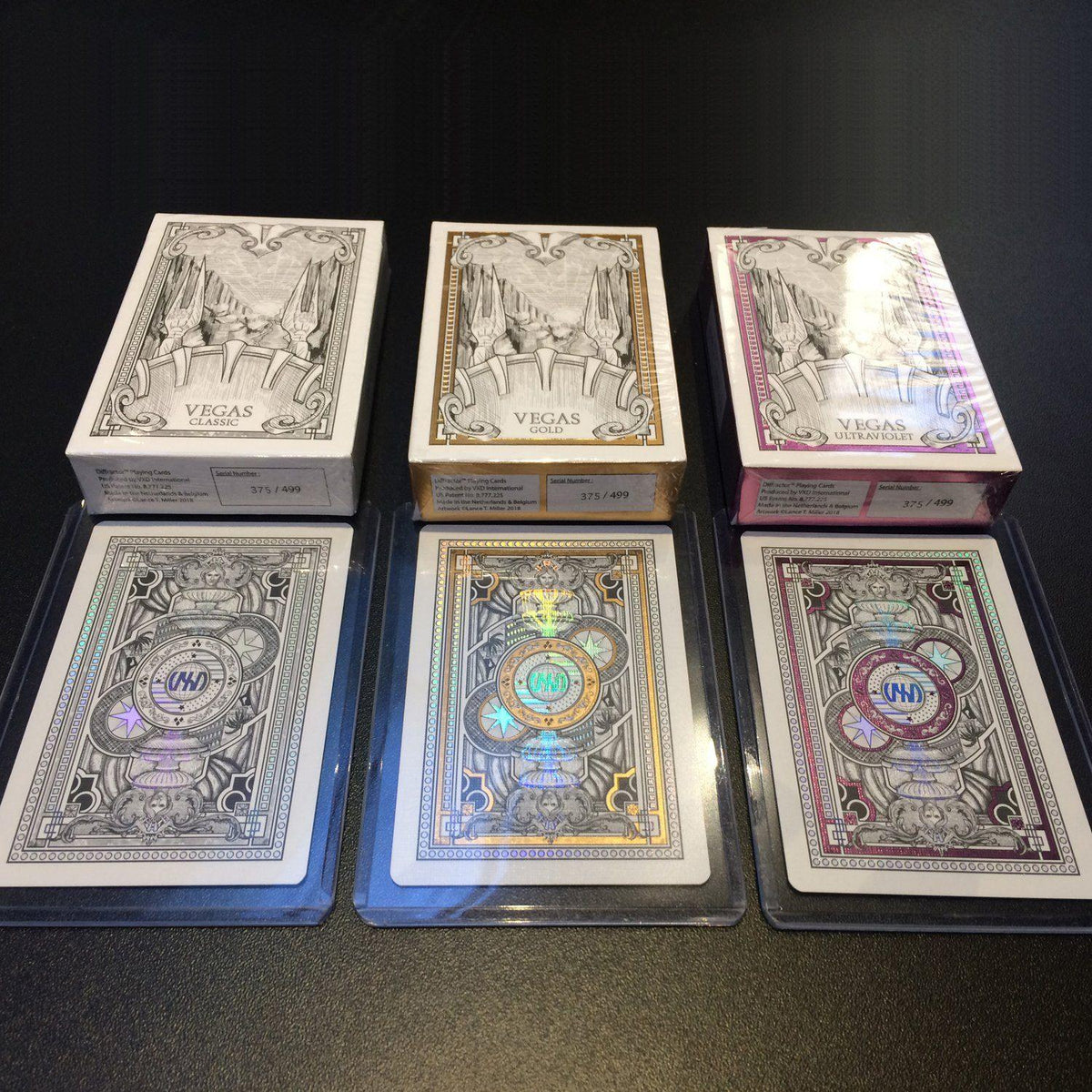 Ultraviolet - Vegas Diffractor Playing Cards by VXD Gaming