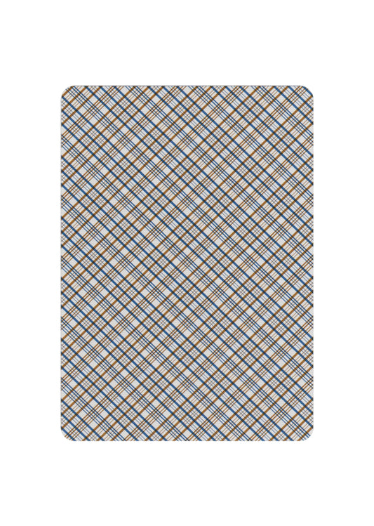 Vintage Plaid: California Blue Playing Cards by Dan & Dave