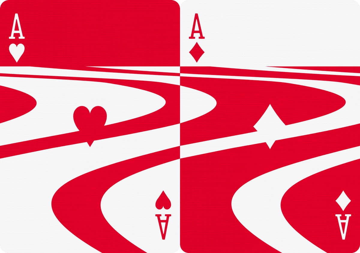 Wavy Playing Cards Playing Cards by US Playing Card Co.