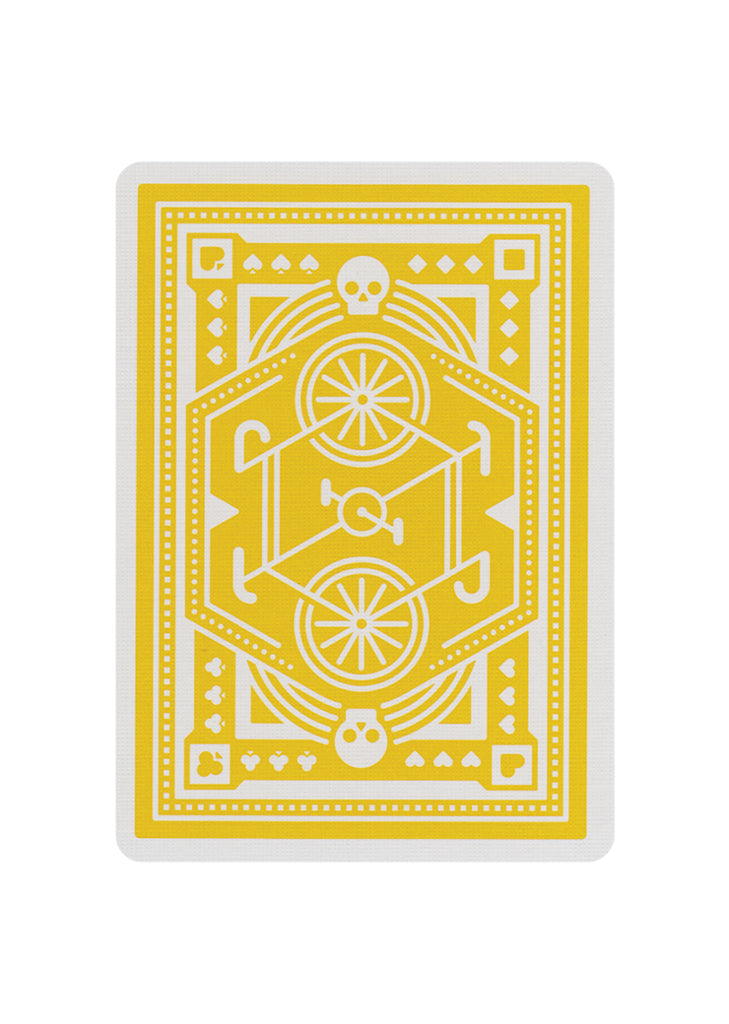 Yellow discount bicycle cards