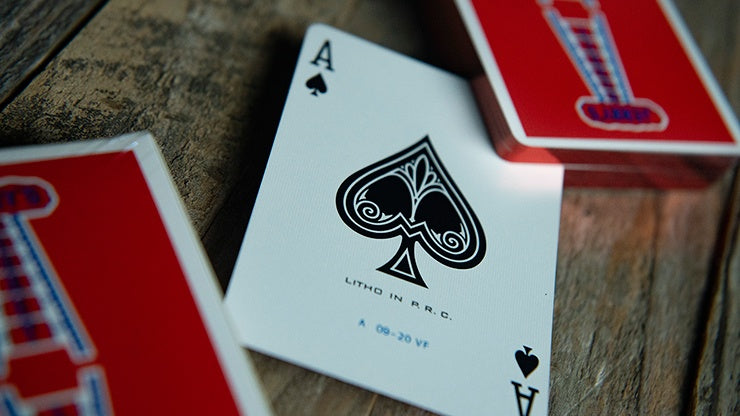Gilded Vintage Feel Jerry's Nuggets Playing Cards - Red Playing Cards by Jerrys Nugget Playing Cards