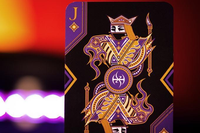 Deluxe Foiled Limited Edition Dark Lordz Royale Purple by De'vo Playing Cards by De'vo
