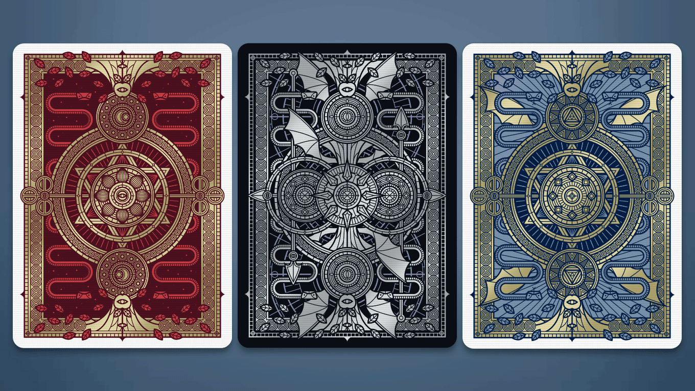 SINS Black Anima playing cards Playing Cards by Thirdway Industries