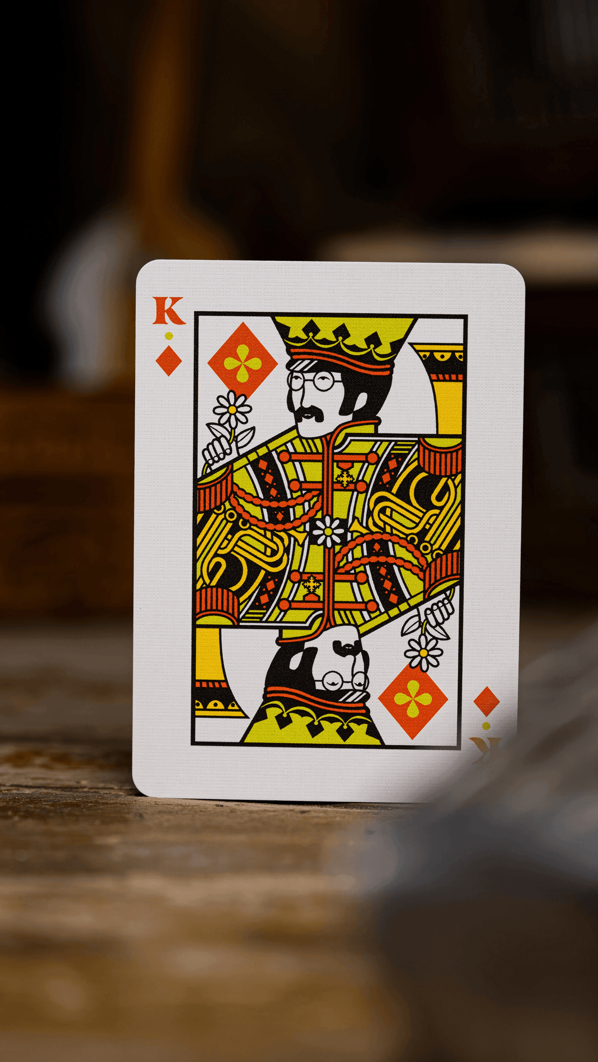 The Beatles Playing Cards - Orange Playing Cards by Theory11