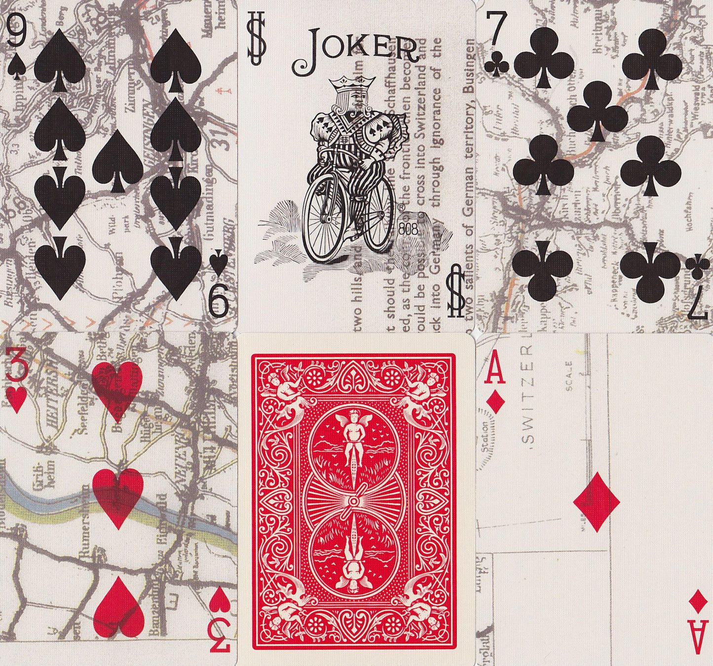 Bicycle® Escape Map Playing Cards by US Playing Card Co.
