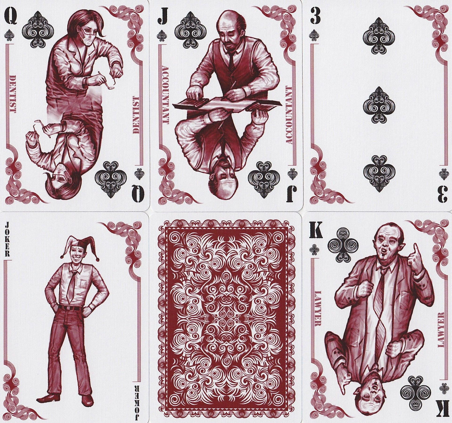 Bicycle® White Collar Playing Cards by US Playing Card Co.