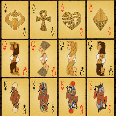 Pharaoh Playing Cards - Limited Foil Edition Playing Cards by Collectable Playing Cards