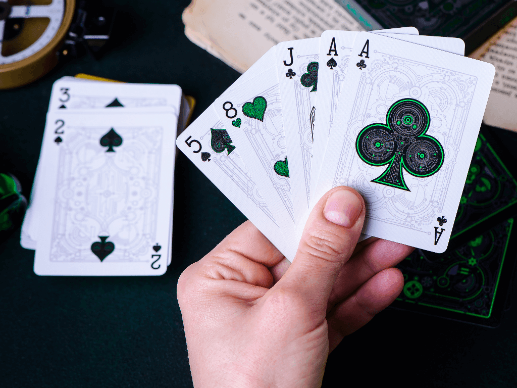Cyberpunk Green by Elephant Playing Cards Playing Cards by Elephant Playing Cards