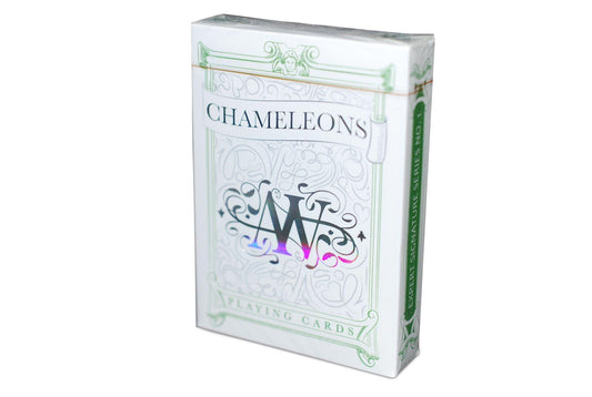 Chameleons Luxury Green Metallic* Playing Cards by Expert Playing Card Co.