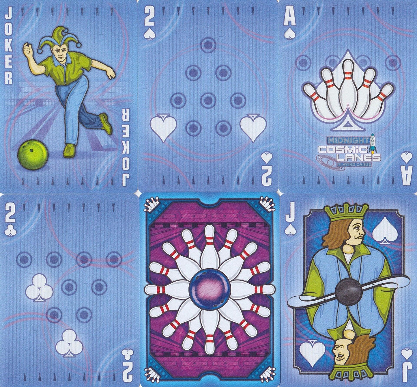 Cosmic Lanes Playing Cards by Midnight Cards