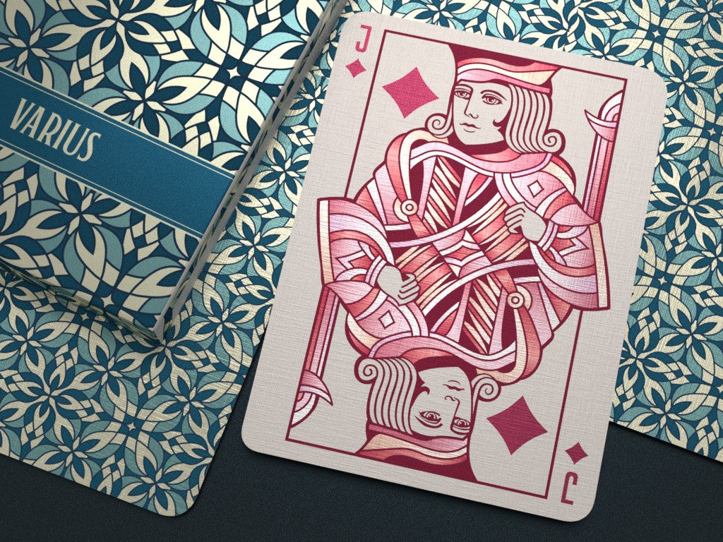 Varius Playing Cards - Limited Edition Teal Playing Cards by Montenzi Playing Cards