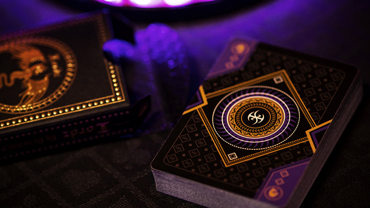 Deluxe Foiled Limited Edition Dark Lordz Royale Purple by De'vo Playing Cards by De'vo