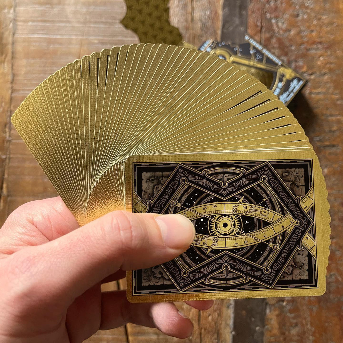 Gilded Eye of the Ocean Astra Polaris Playing Cards Playing Cards by Stockholm 17