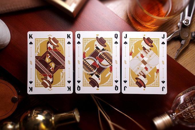 Rattler Gorge Noir Playing Cards - Gilded Playing Cards by The Card Guy