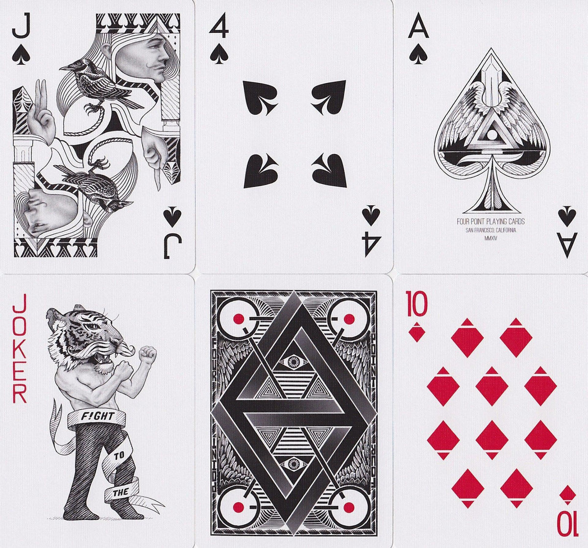 Four Point Playing Cards by US Playing Card Co.