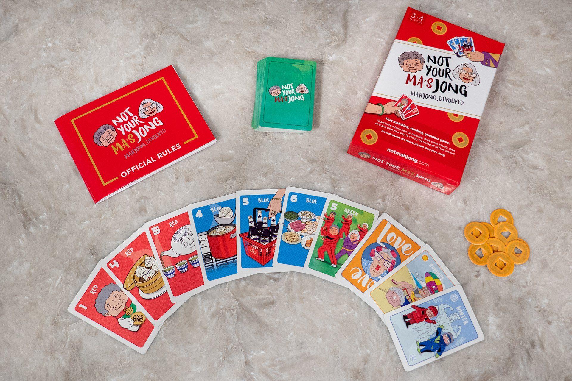 Not Your Ma's Jong, A Fast-Paced Card Game Inspired by Mahjong and