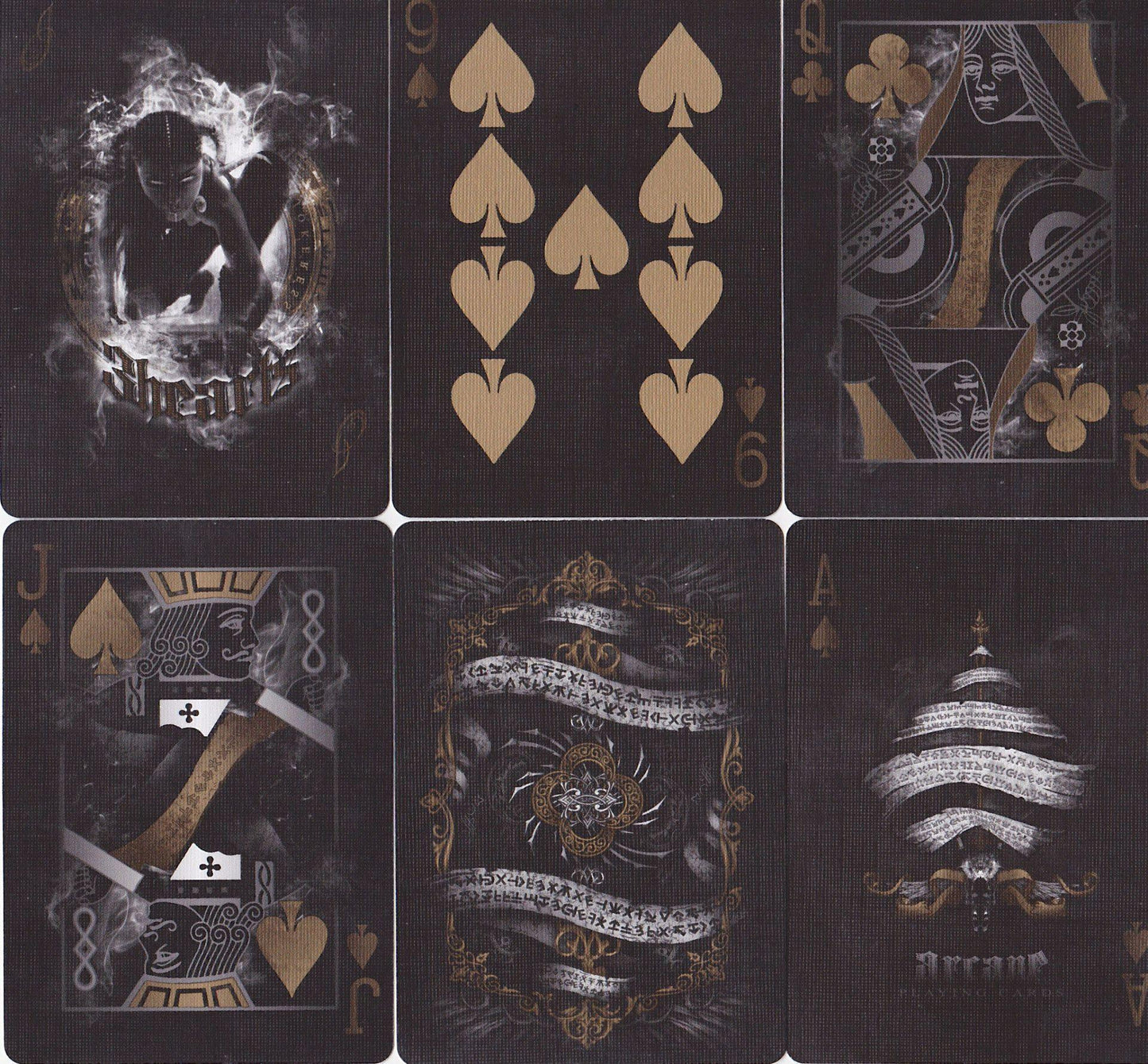 Gold Arcane Playing Cards by Ellusionist