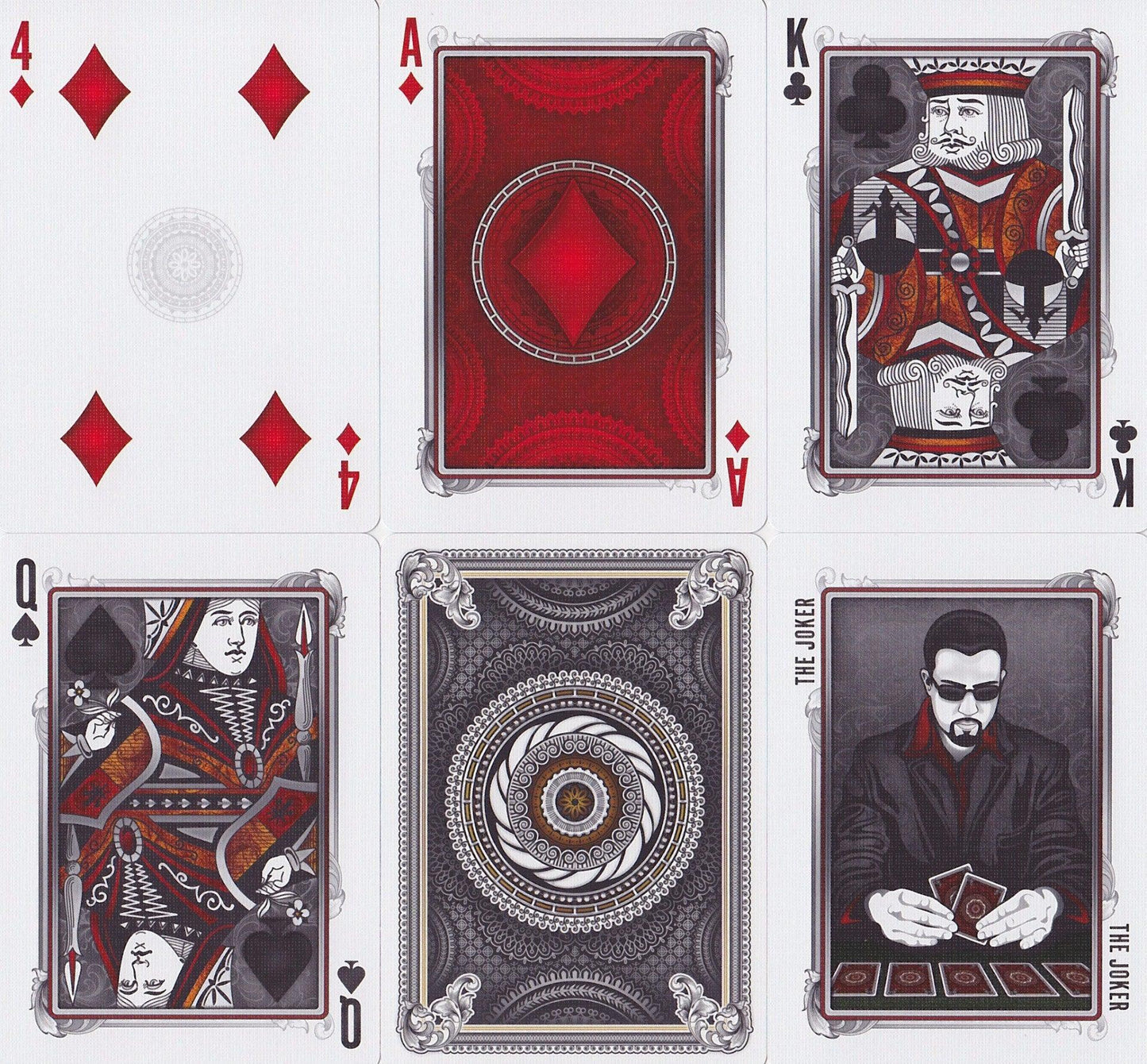 Grinders White Gold Limited Ed. Playing Cards by Midnight Cards