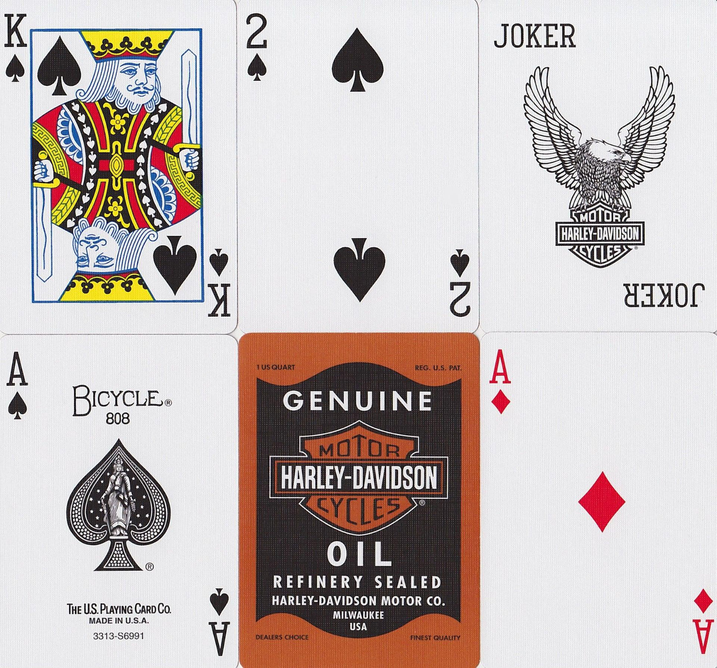 Harley Davidson® Oil Playing Cards by US Playing Card Co.