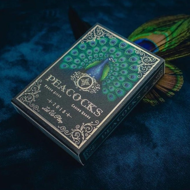 Peacocks Playing Cards Playing Cards by RarePlayingCards.com