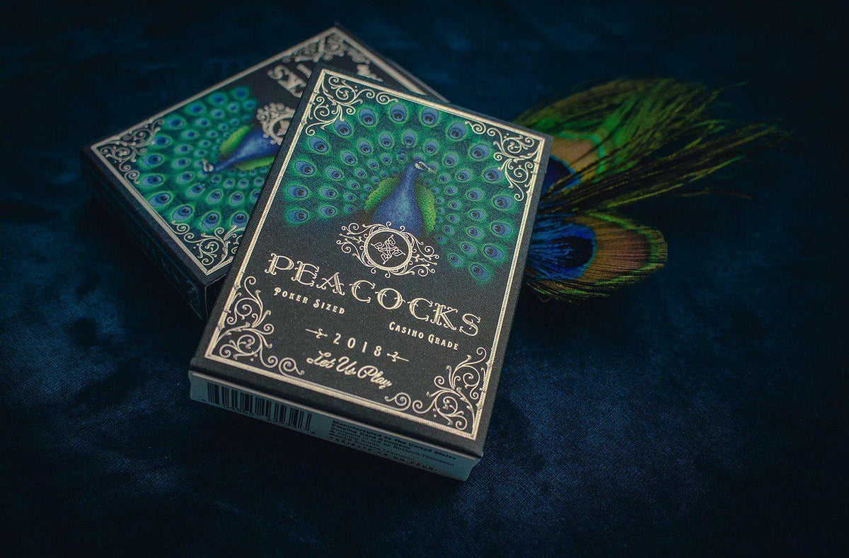 Peacocks Playing Cards Playing Cards by RarePlayingCards.com