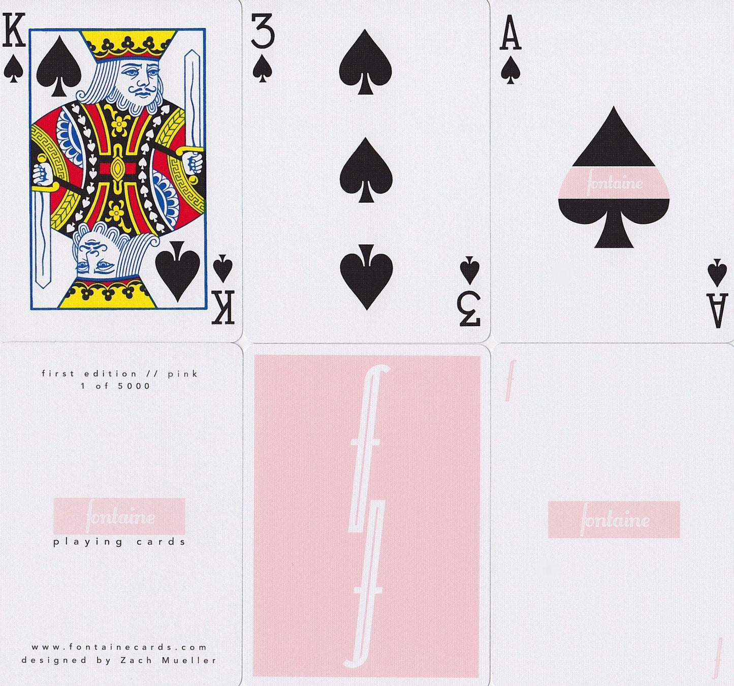 Pink Fontaine Playing Cards by Fontaine