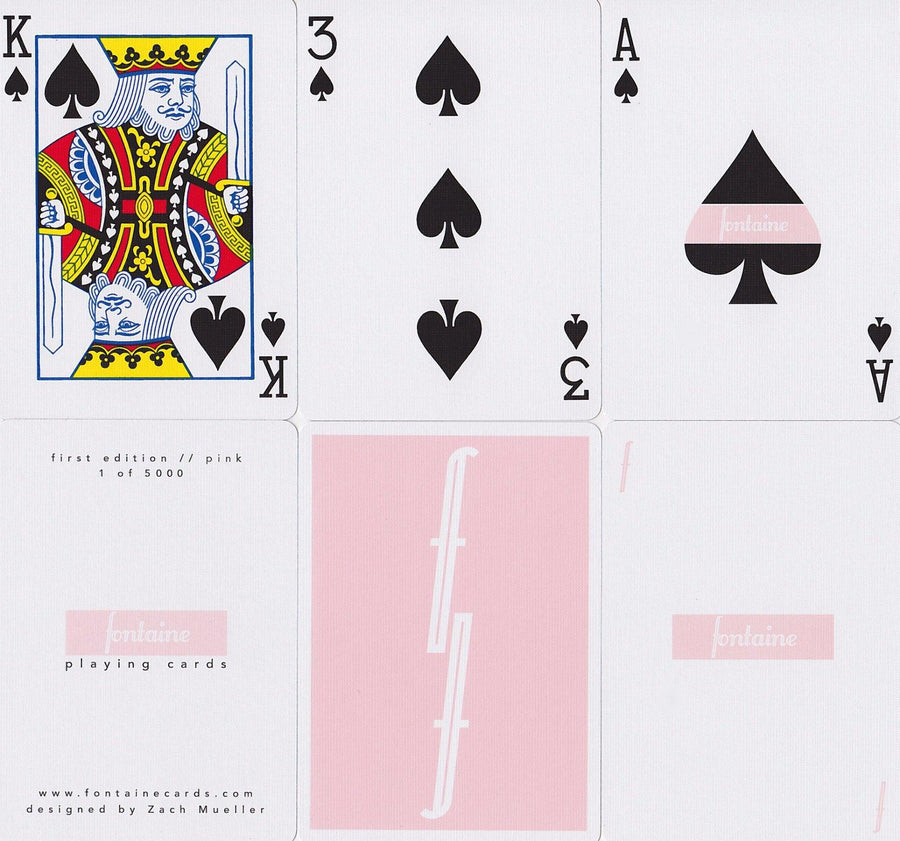 Pink Fontaine Playing Cards by Fontaine