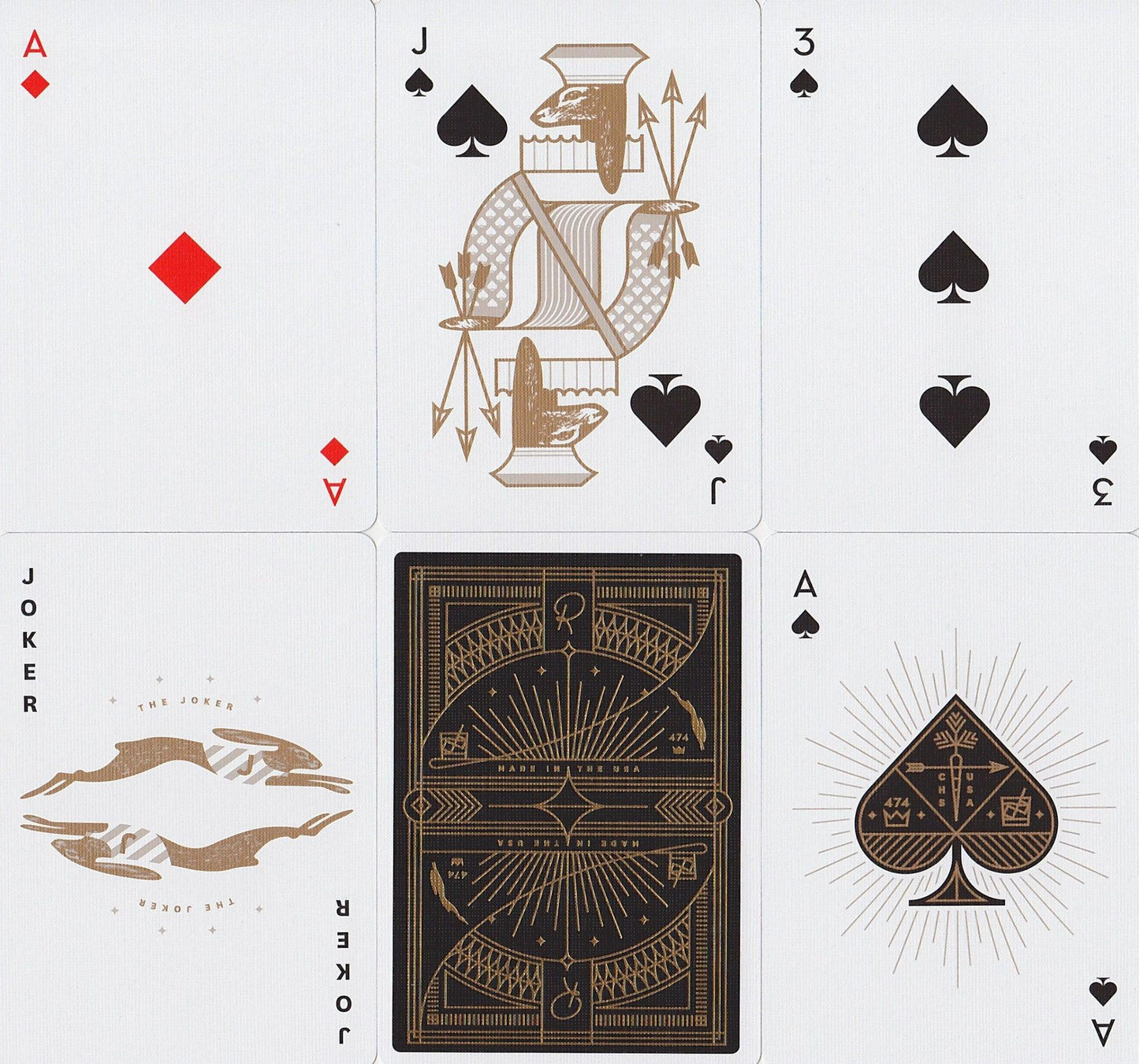 Rarebit, Gold Edition Playing Cards by Theory11