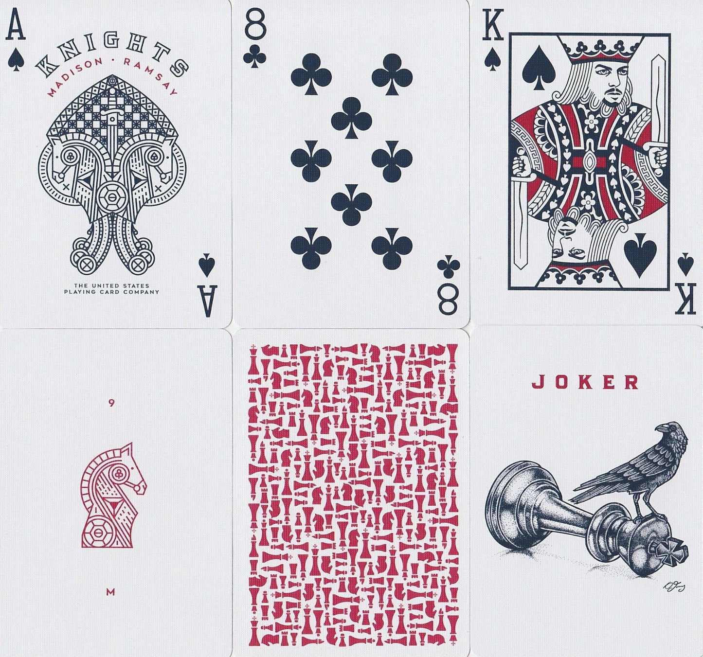 Red Knights Playing Cards Playing Cards by Ellusionist