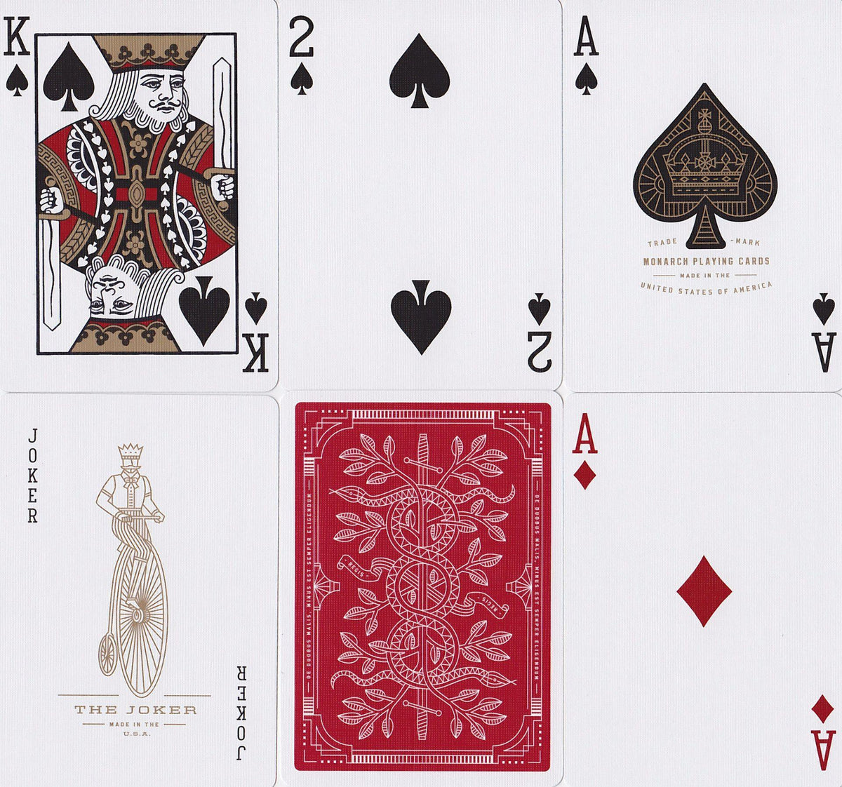 Red Monarchs Playing Cards by Theory11