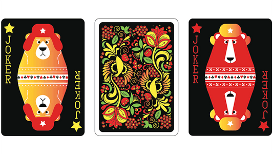 Russian Folk Art Limited Edition (Black) Playing Cards by US Playing Card Co.