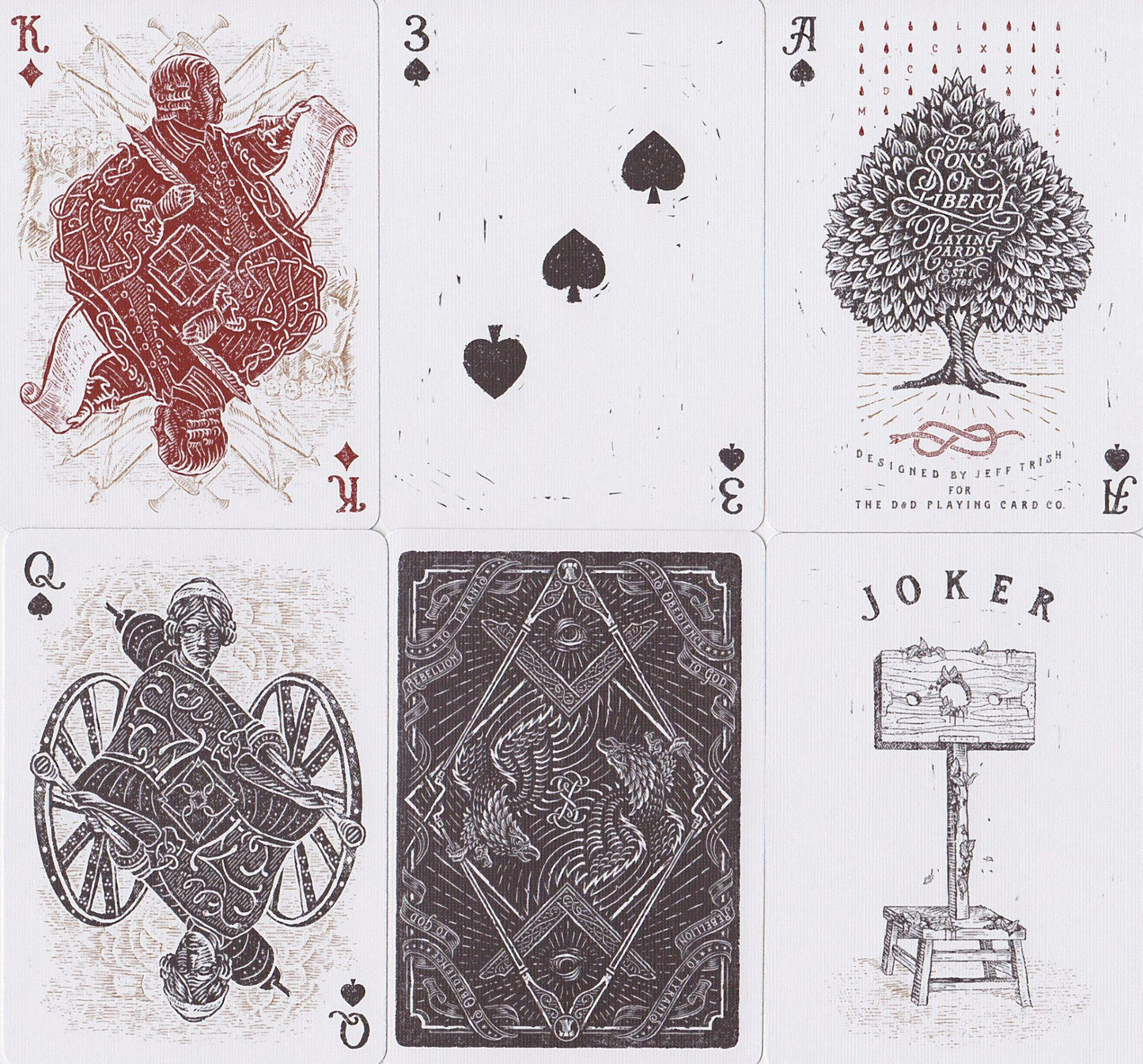 Sons of Liberty Playing Cards by Dan & Dave