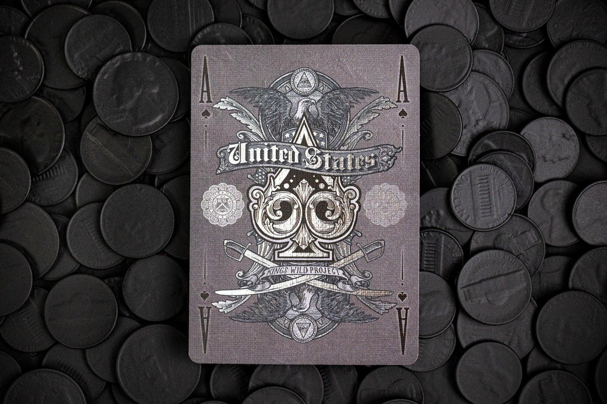 Black Reserve Note Playing Cards by Kings Wild Project