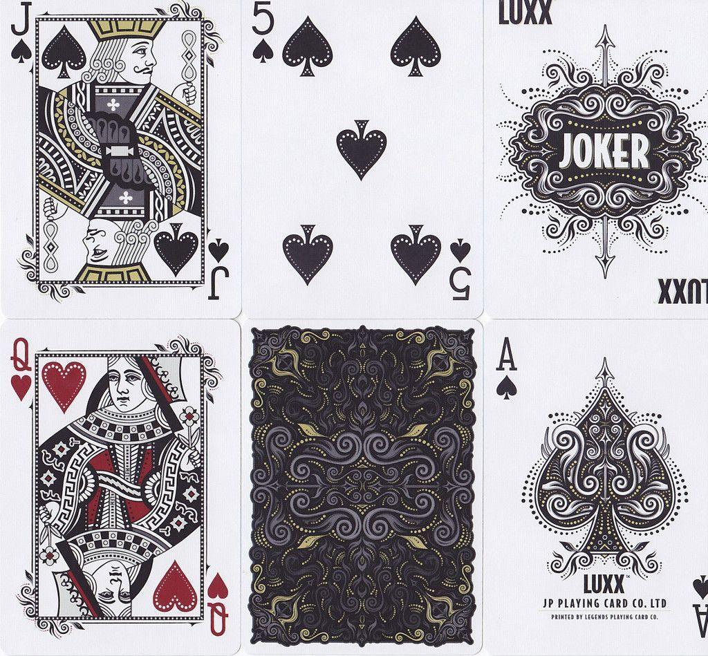 V2 LUXX® Shadow Edition Gold Playing Cards by LUXX