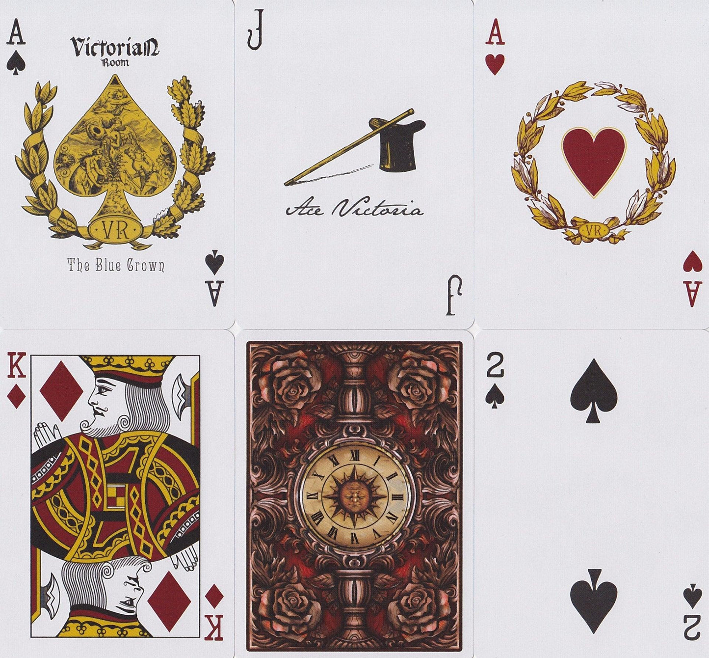 Victorian Room Playing Cards by The Blue Crown