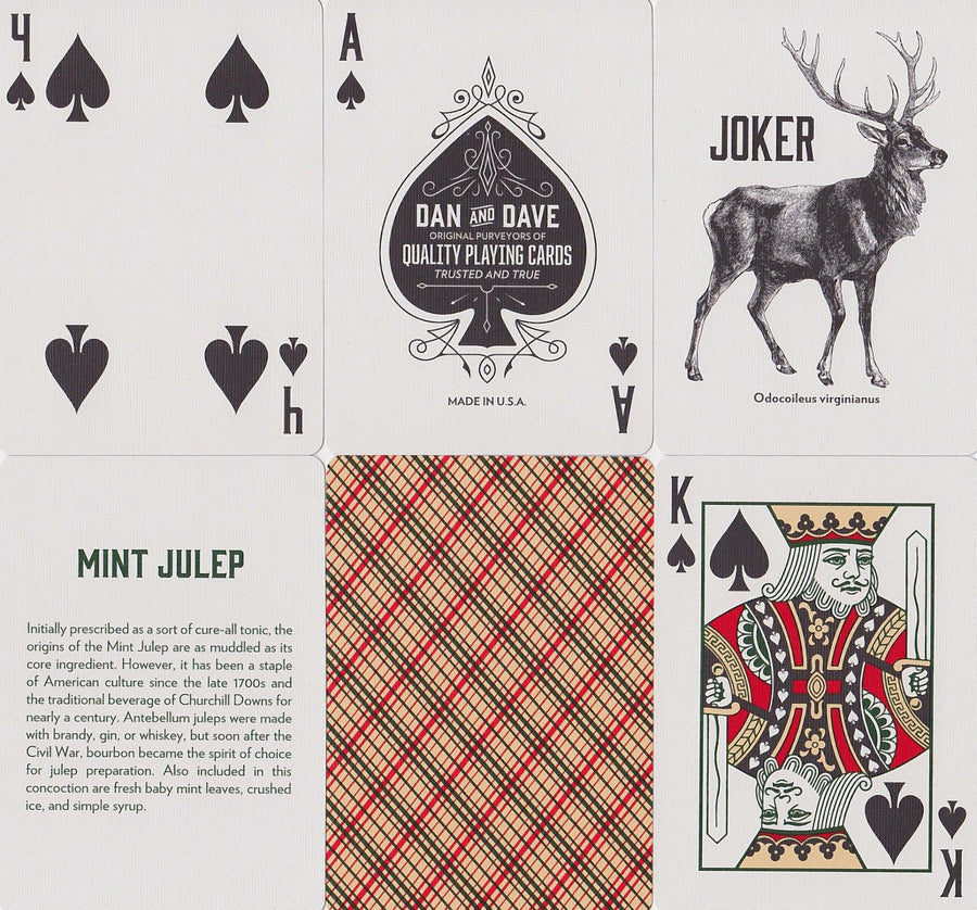 Vintage Plaid Playing Cards by Dan & Dave