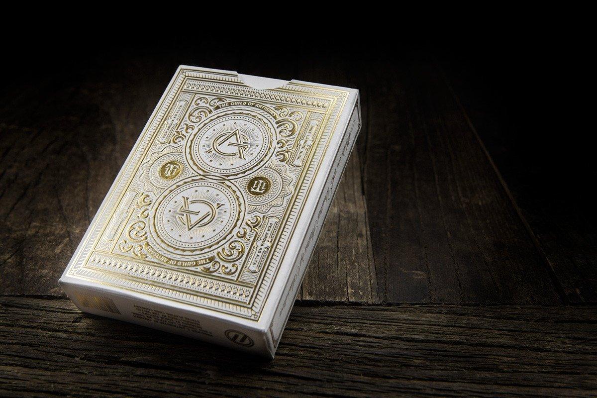 White Artisans Playing Cards by Theory11