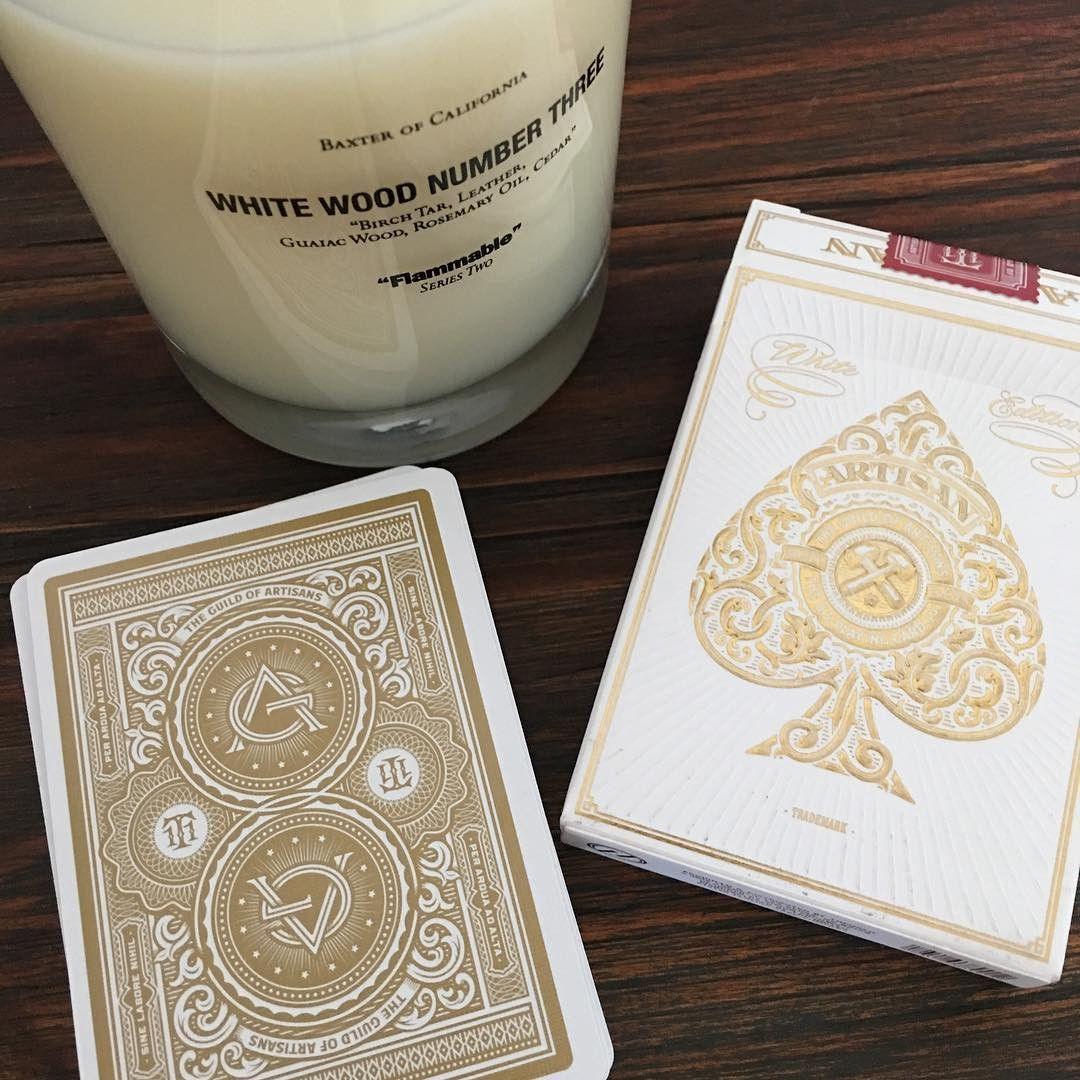 White Artisans Playing Cards by Theory11
