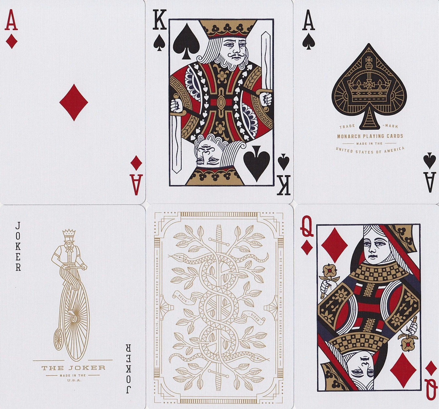 White Monarchs Limited Ed. Playing Cards by Theory11