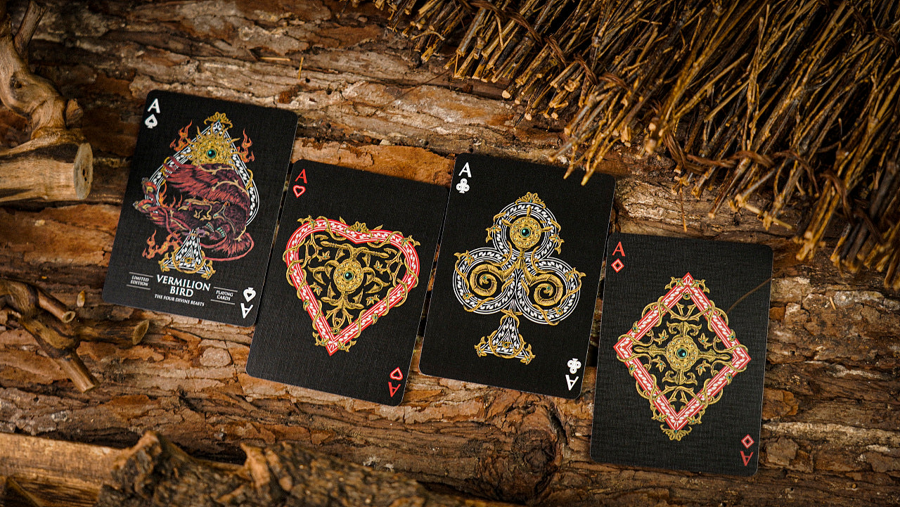 Vermilion Bird Playing Cards Playing Cards by Ark Playing Cards