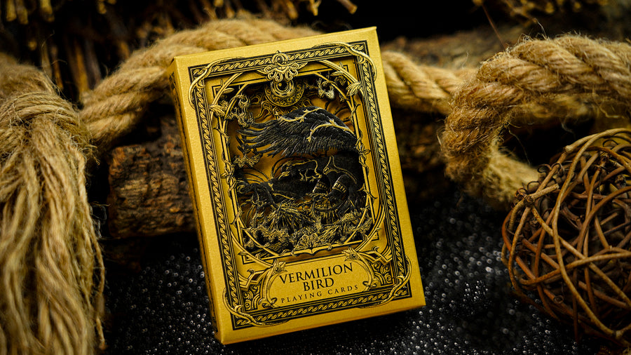 Vermilion Bird Playing Cards by ARK Black Gold Box Set Playing Cards by Ark Playing Cards