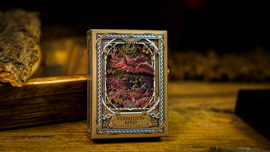 Vermilion Bird Playing Cards Wood Frame Edition Playing Cards by Ark Playing Cards