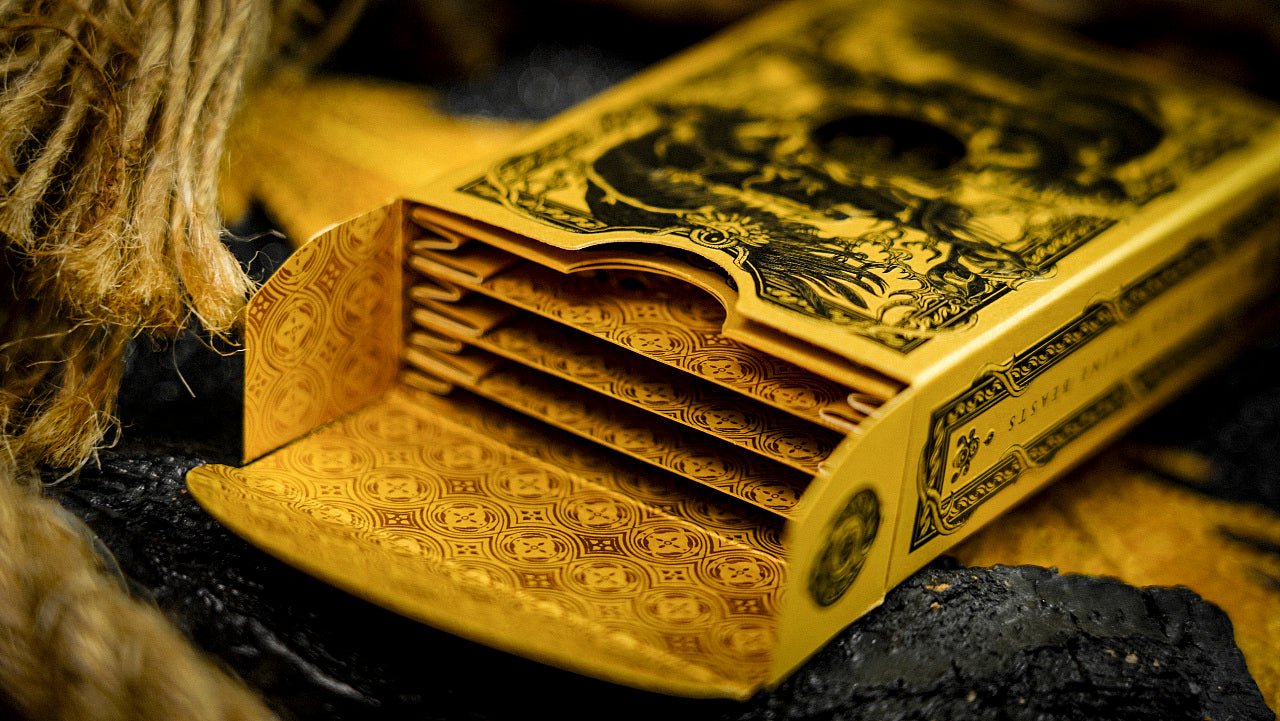 Vermilion Bird Playing Cards by ARK Black Gold Box Set Playing Cards by Ark Playing Cards