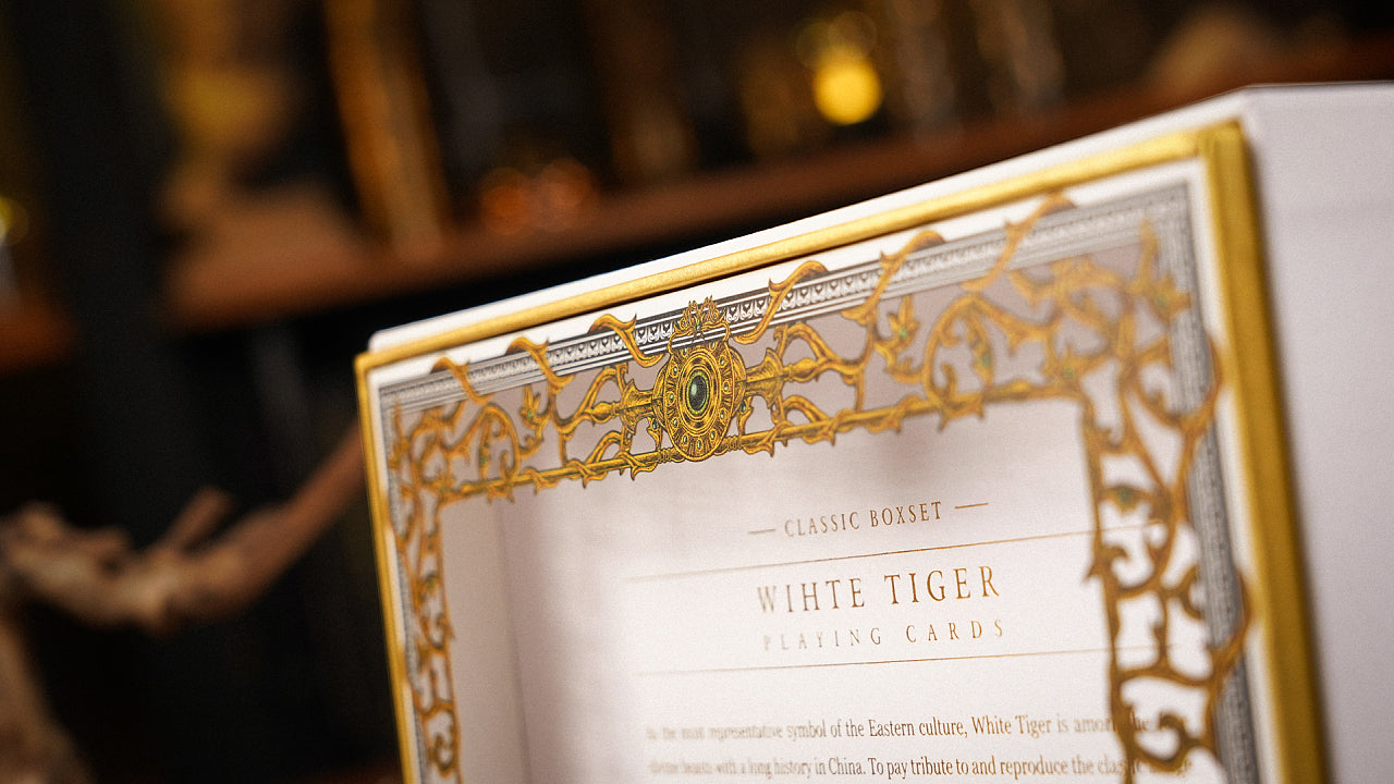 White Tiger Playing Cards Playing Cards by Ark Playing Cards