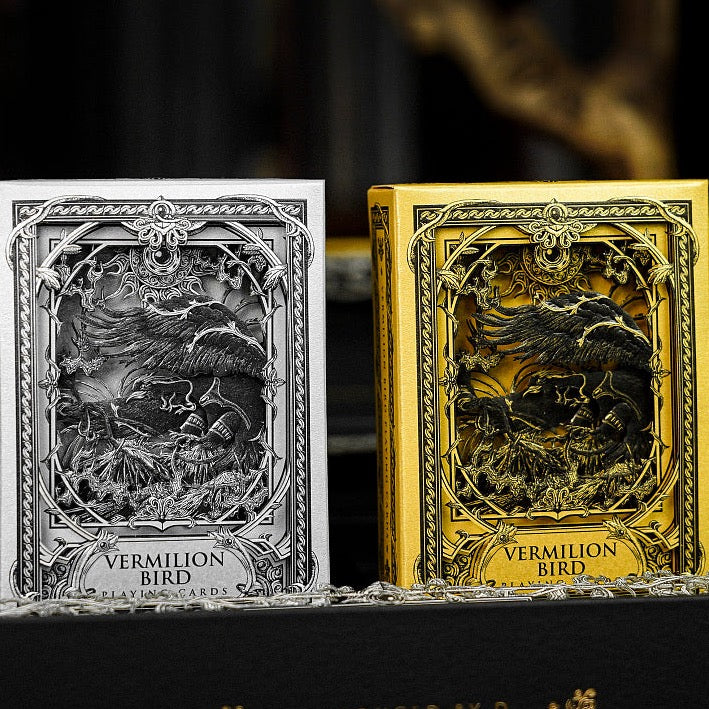 Vermilion Bird Playing Cards by ARK Black Gold Box Set Playing Cards by Ark Playing Cards