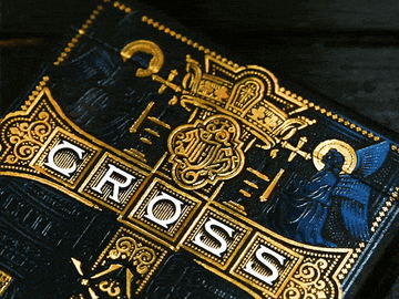 The Cross Playing Cards - Golden Grace Foiled Edition Playing Cards by Riffle Shuffle Playing Card Company