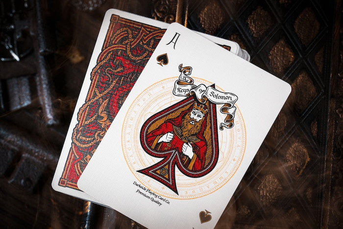 The Keys of Solomon Blood Pact Playing Cards Playing Cards by Darkside Playing Card Co