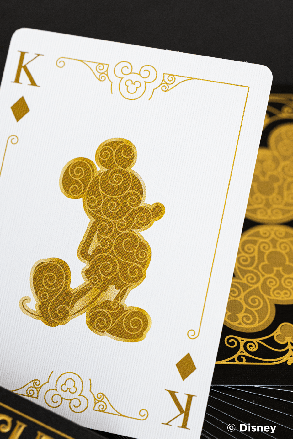 Bicycle Disney Mickey Mouse Black and Gold Playing Cards Playing Cards by Bicycle Playing Cards