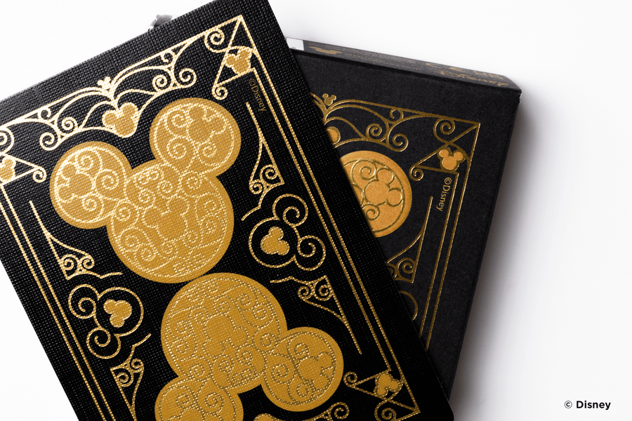 Bicycle Disney Mickey Mouse Black and Gold Playing Cards Playing Cards by Bicycle Playing Cards